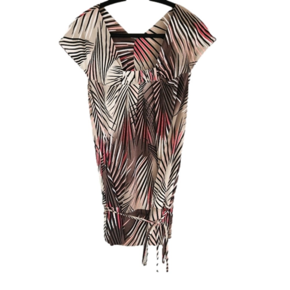 Worthington Stretch size XL cap sleeve tie detail blouse